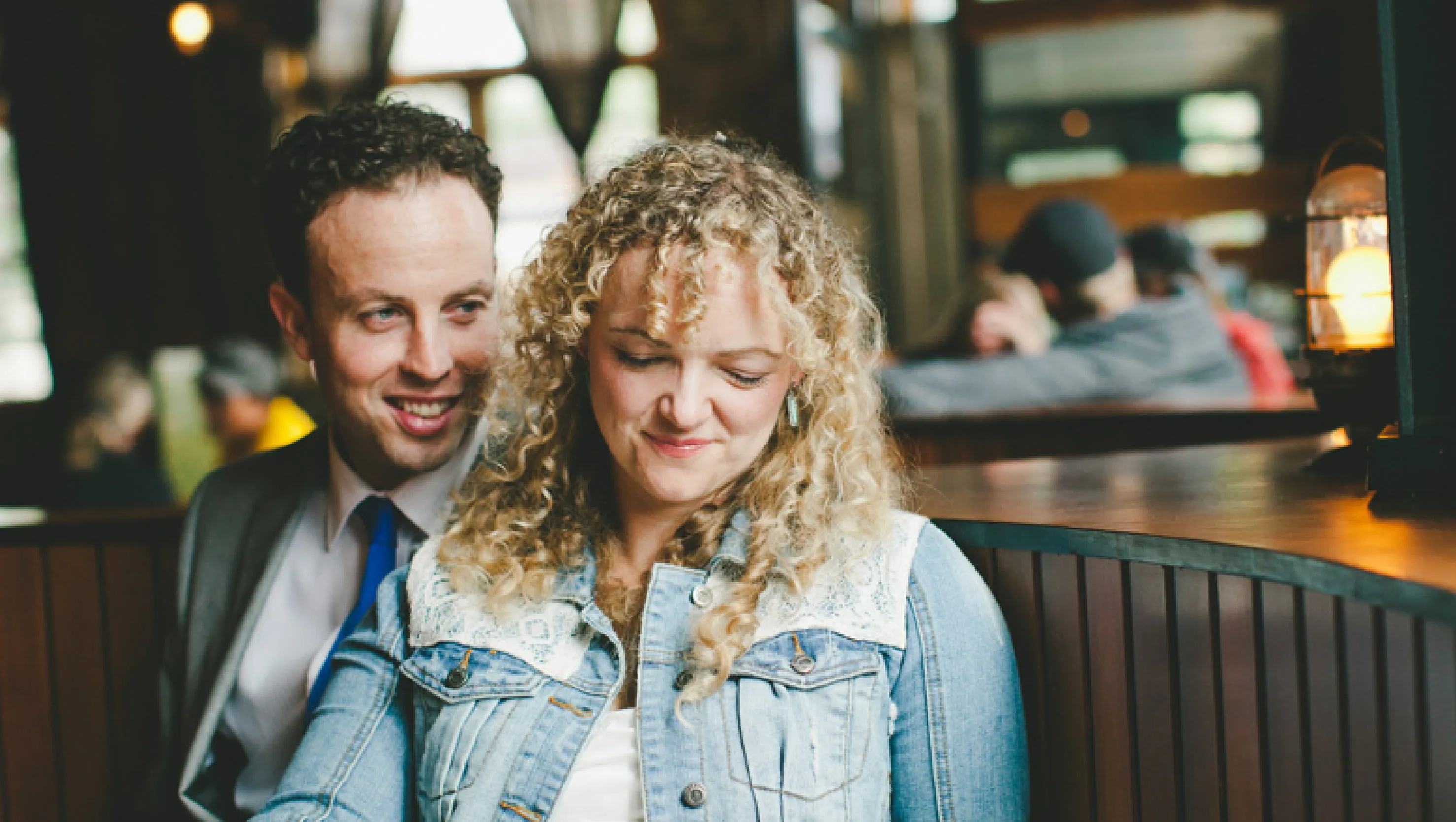 A Picture of Suzy and Trevor Sitting in a pub in Fernie